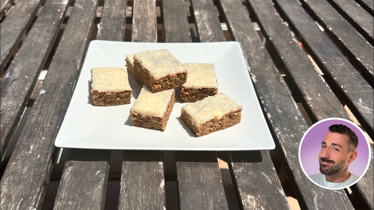 BLONDIE DE MANTEQUILLA TOSTADA Y MANZANA. DELICIOSO!