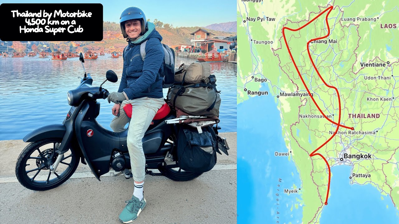 Crossing Northern Thailand on a Honda Super Cub C125 - 4,500 km Adventure