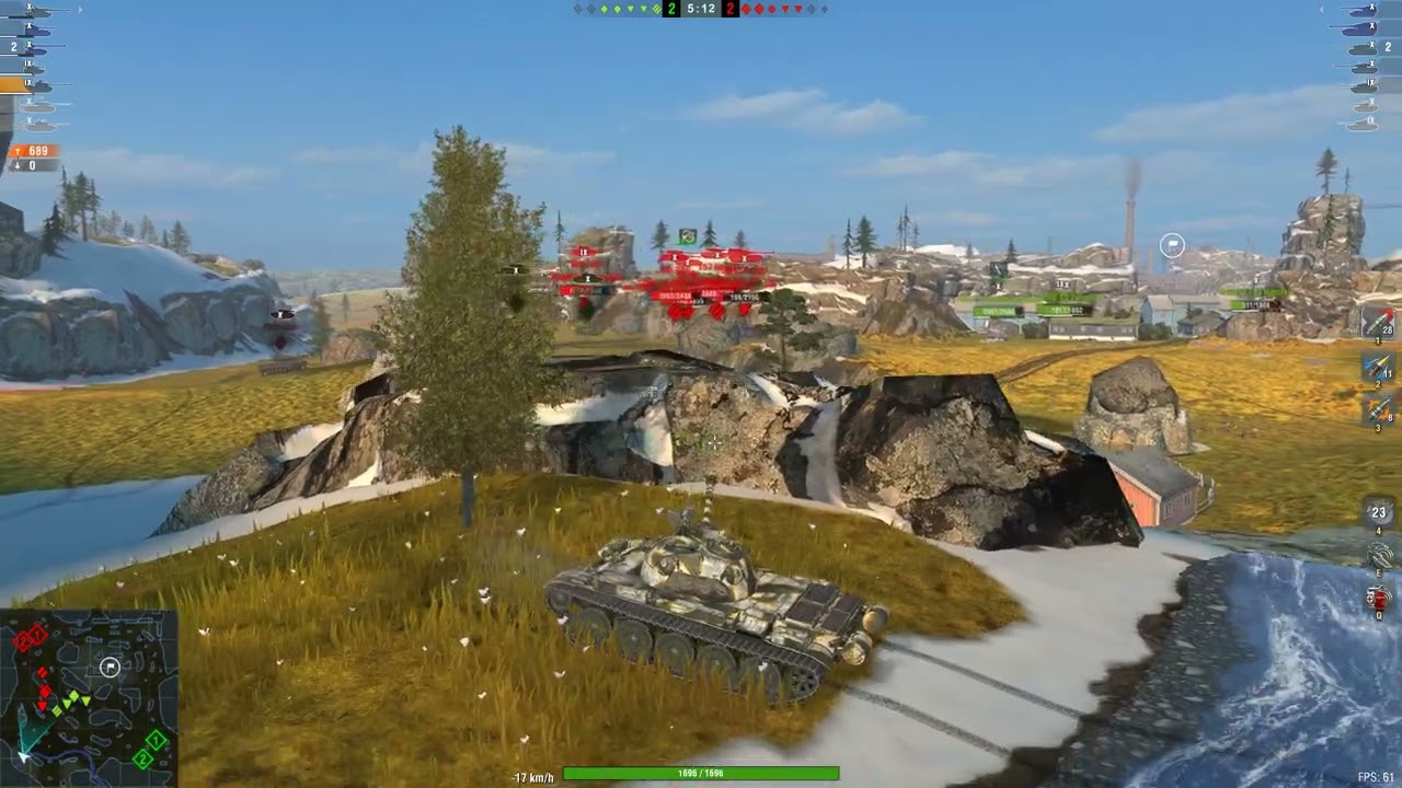 World of Tanks Blitz 9.7 WZ-132A Yukon 4019dmg 5kills Rating Carry