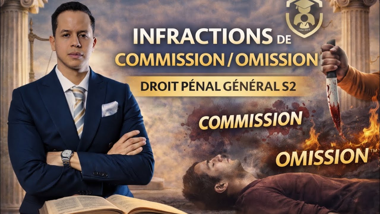 Infractions de commission / omission | Droit pénal général S2