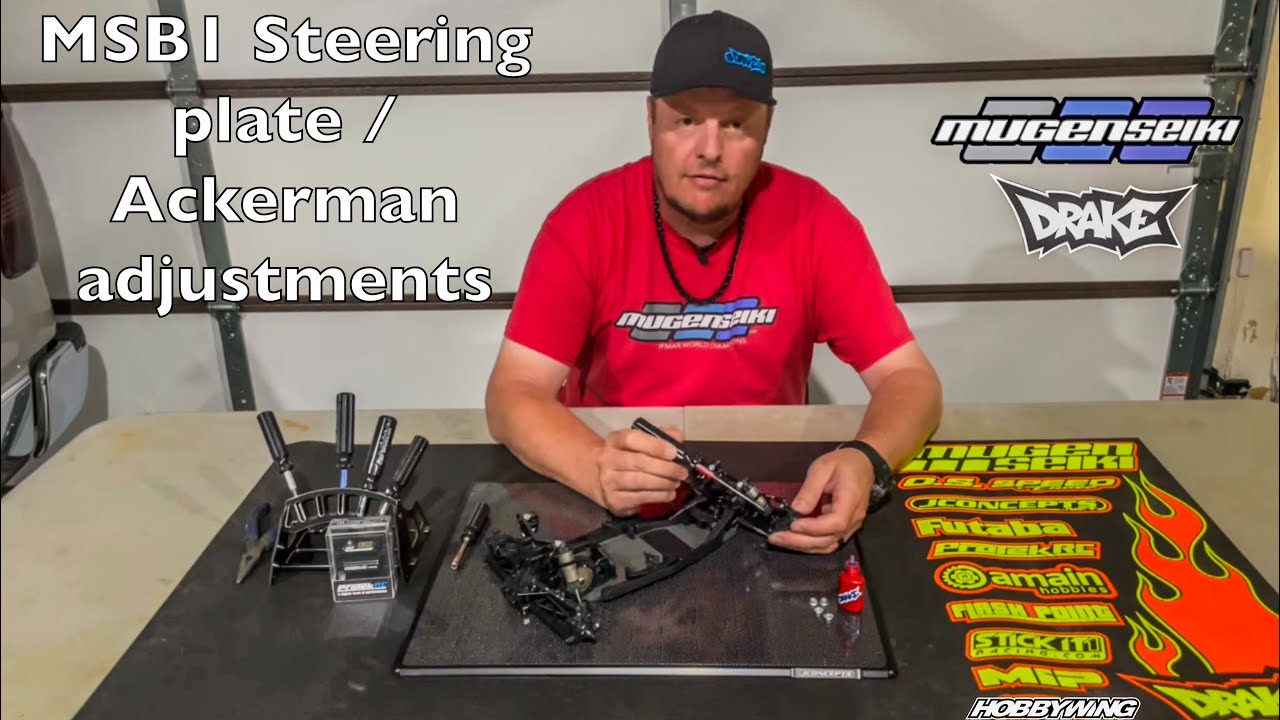 MSB1 Steering plate / Ackerman adjustments