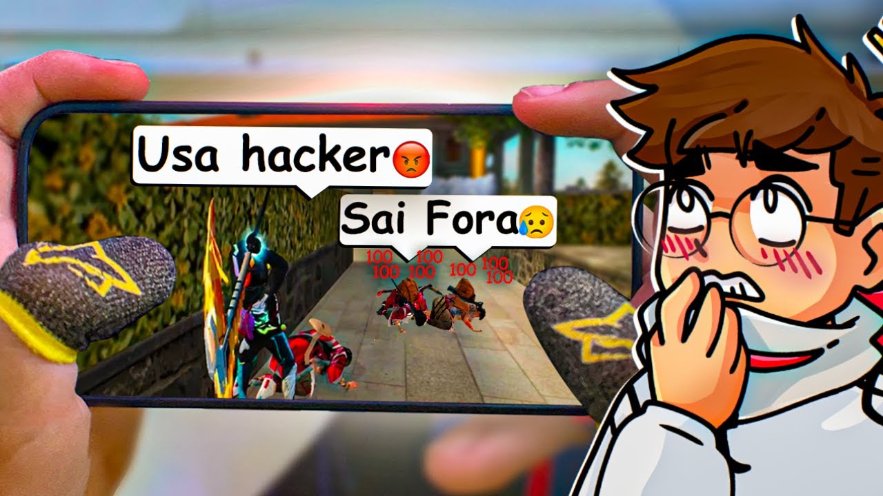 Comprei As Famosas LUVINHAS DE DEDO Que Aumenta a Sensi no Solo Vs Squad - Free fire Mobile