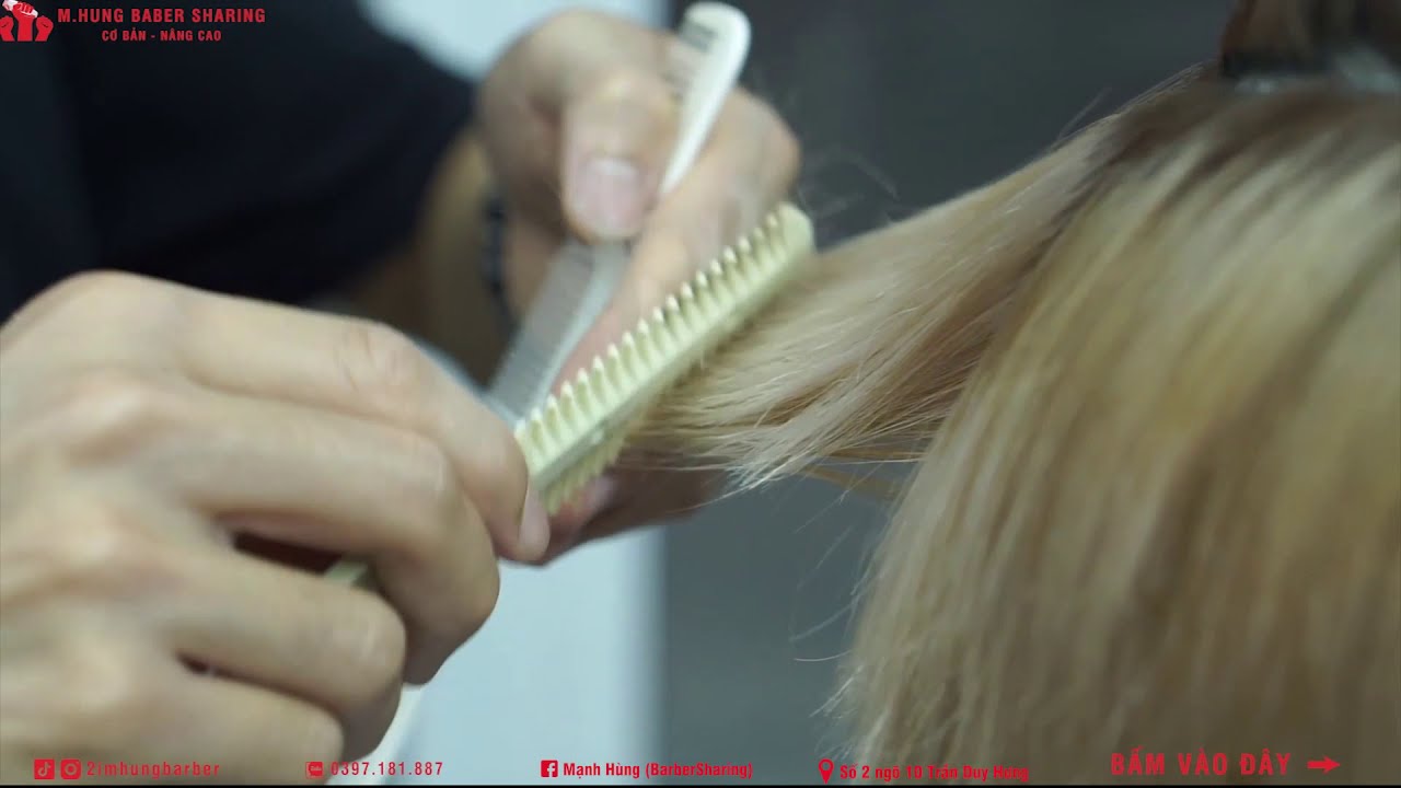 KĨ THUẬT CẮT +TỈA - kiểu t&oacute;c MULLET - hungbarbersharing