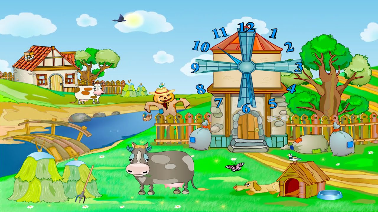 Farm Clock - Free Clock Screensavers
