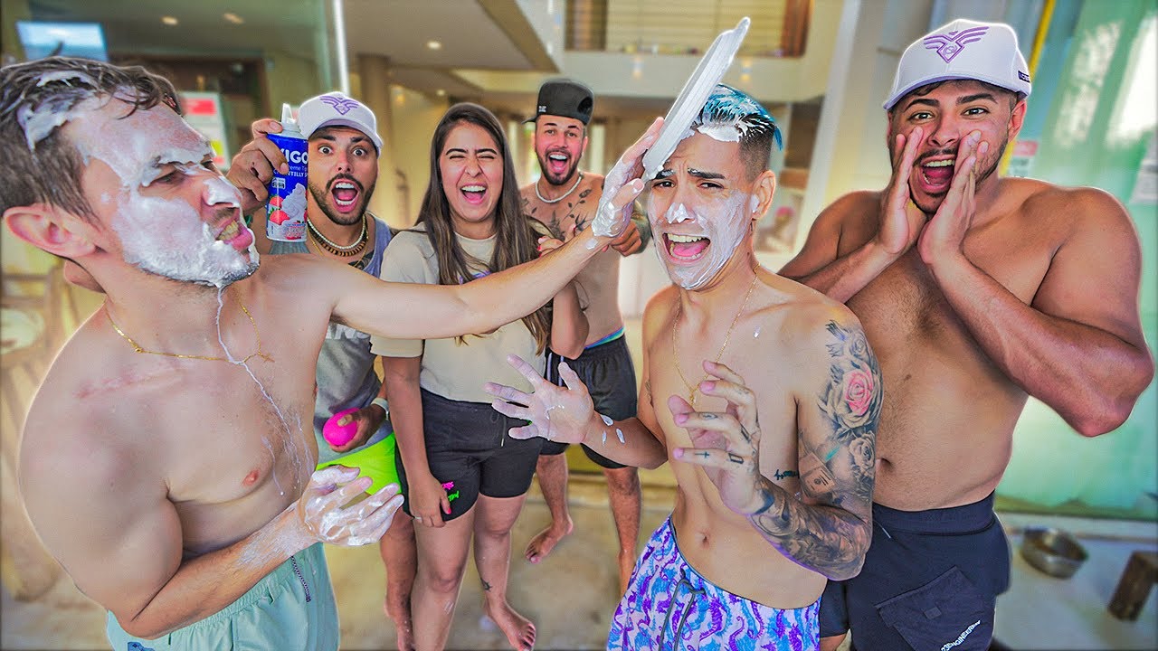 DESAFIO TORTA NA CARA PREMIADO COM MEUS AMIGOS!!