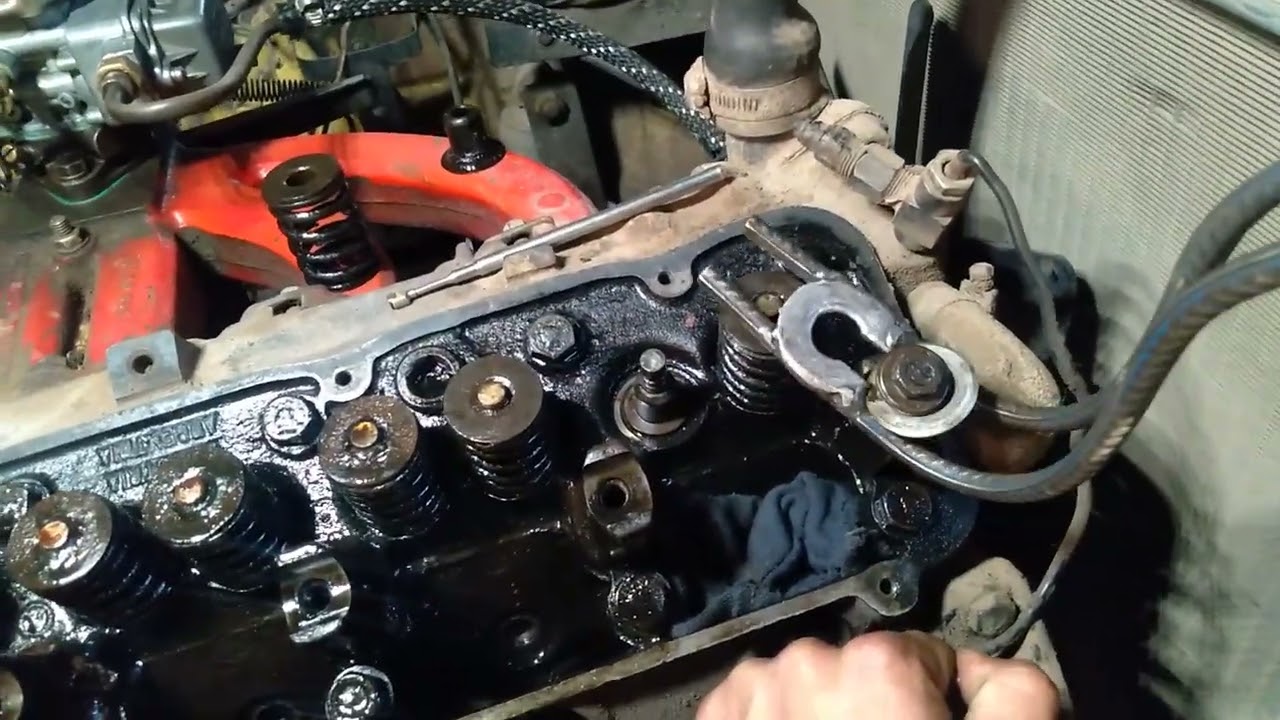 cambio retenes de válvulas sin sacar la tapa ...Camioneta Dodge 6 cilindros nafta !!!