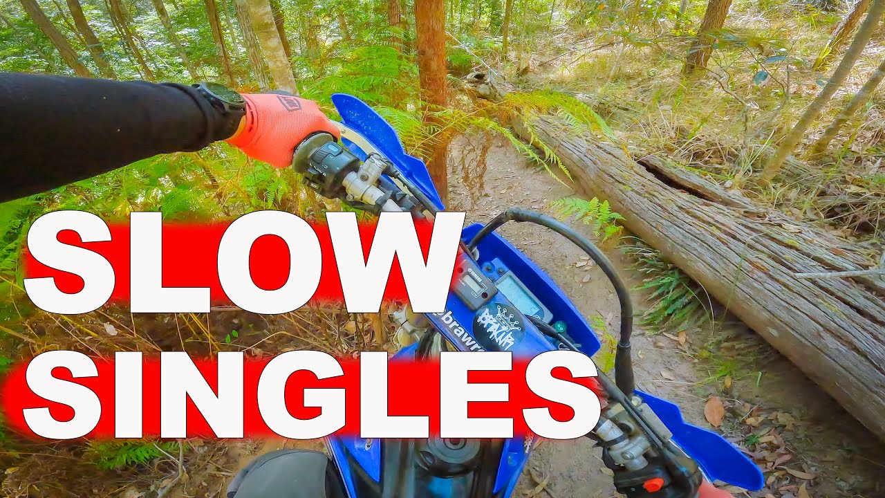 tight & slow single trail on todays enduro ride