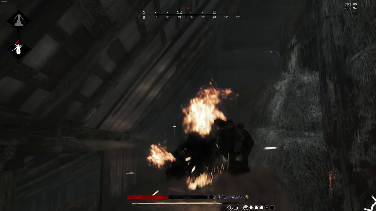 Hunt  Showdown | Boss hit makes team mate fly :D