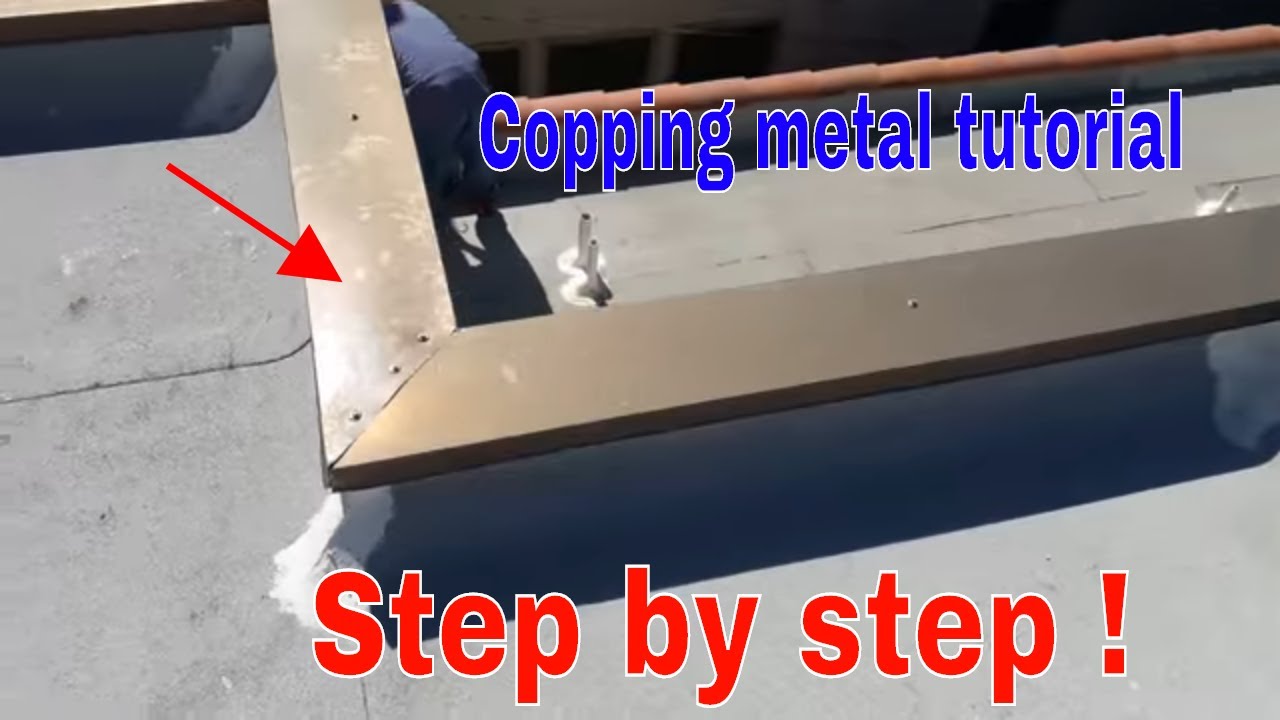 Installing Copping metal flashing ,step by step Video!!