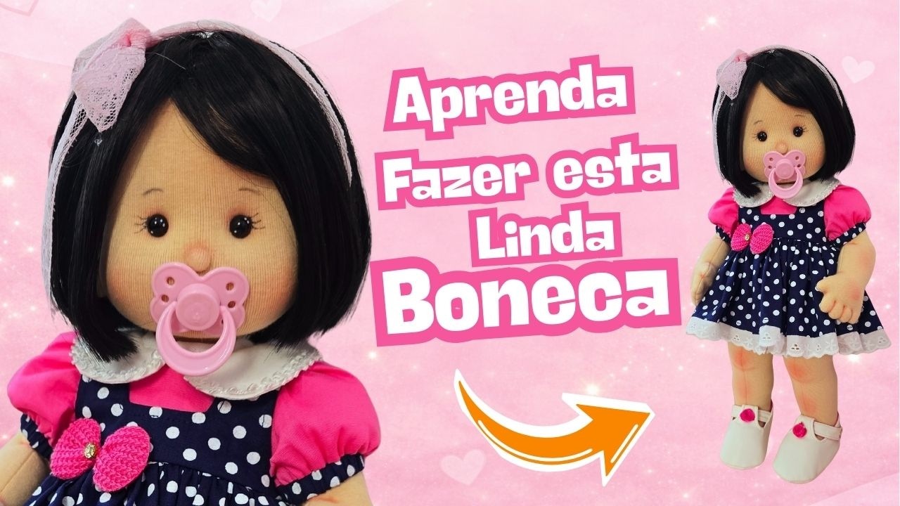 Como fazer boneca de pano - Aula 1 Cabe&ccedil;a Belinha