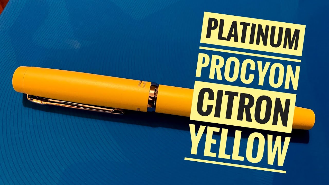 Platinum Procyon Citron Yellow fountain pen review