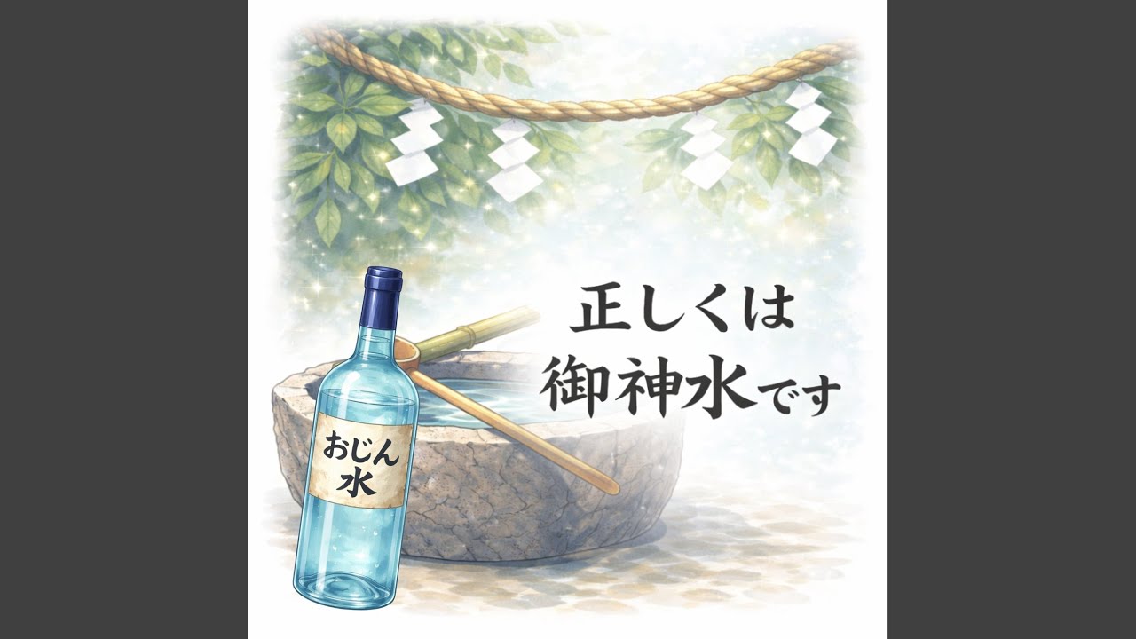 正しくは御神水です