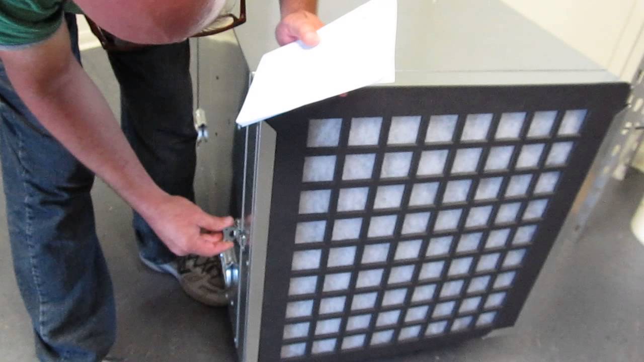 Abatement Technologies Negative Air Scrubber Negitive Demo and Testing H2000Hp