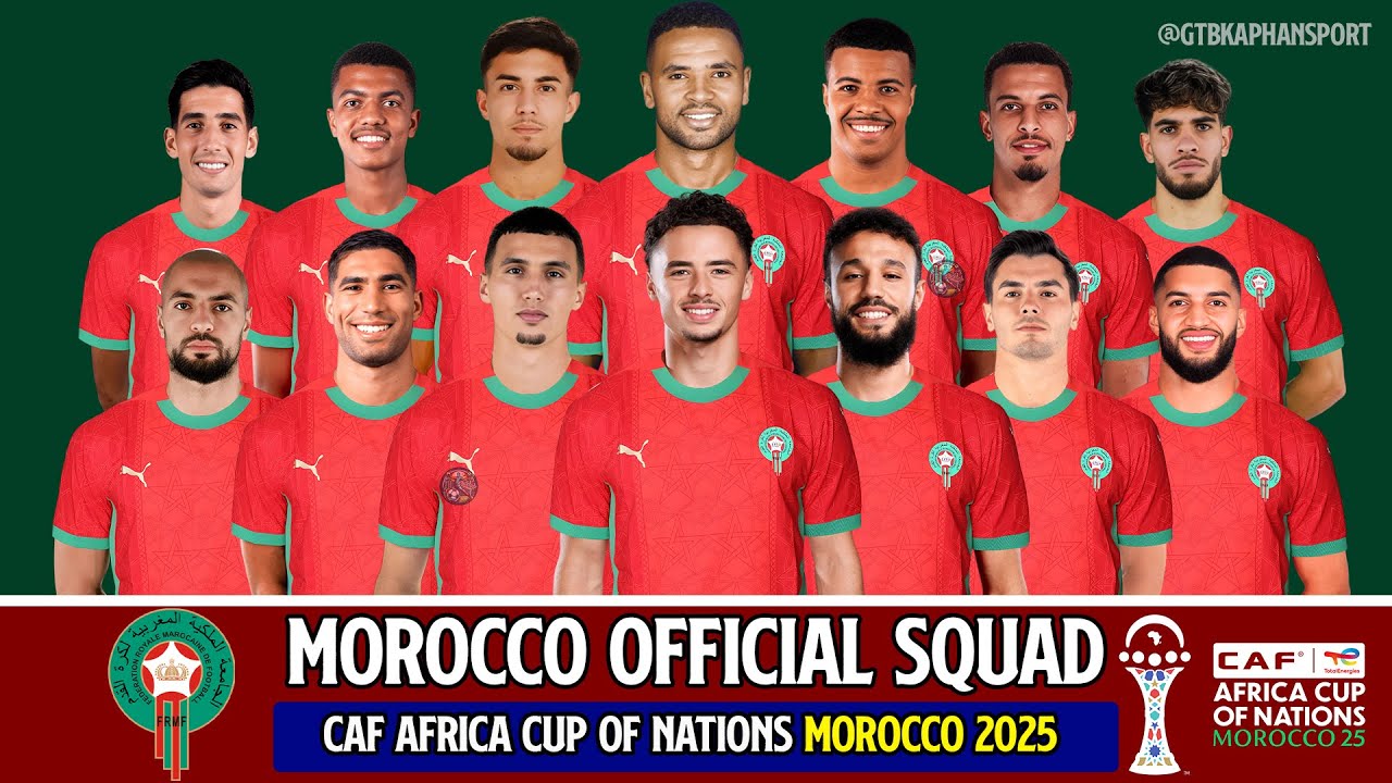 🇲🇦 Morocco Official Squad CAF Africa Cup of Nations Morocco 2025