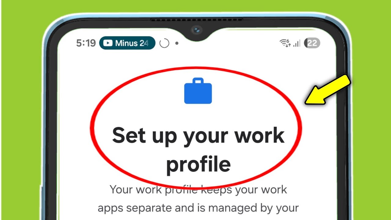 Set up your work profile in Google Account Settings