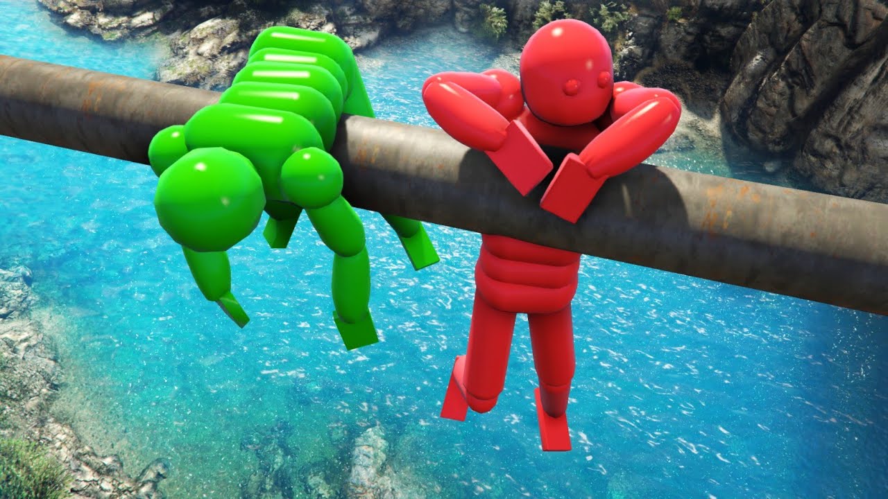 GTA 5 Ragdoll Dude Crazy Water Ragdolling and Jumps!
