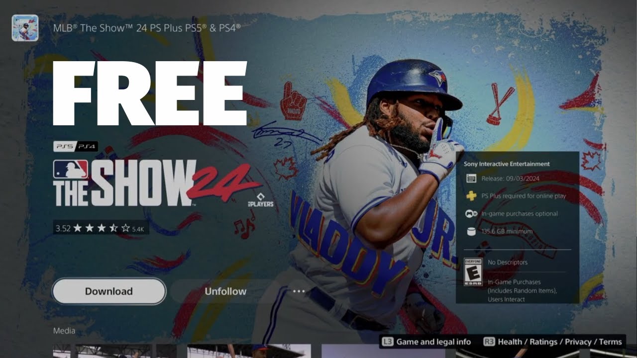 How to Download MLB The Show 24 for FREE on PS5 | PS4 | PS Plus | PlayStation