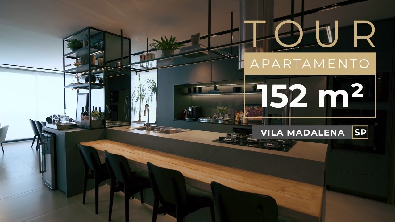 TOUR EM APARTAMENTO DE 152 m² QUE EXALA ELEGÂNCIA E REQUINTE