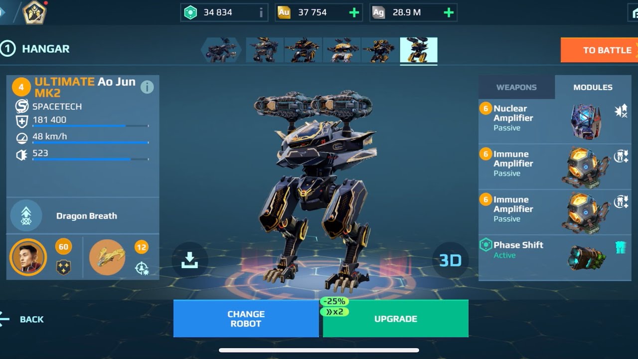 Ultimate AoJun Atos | War Robots Gameplay