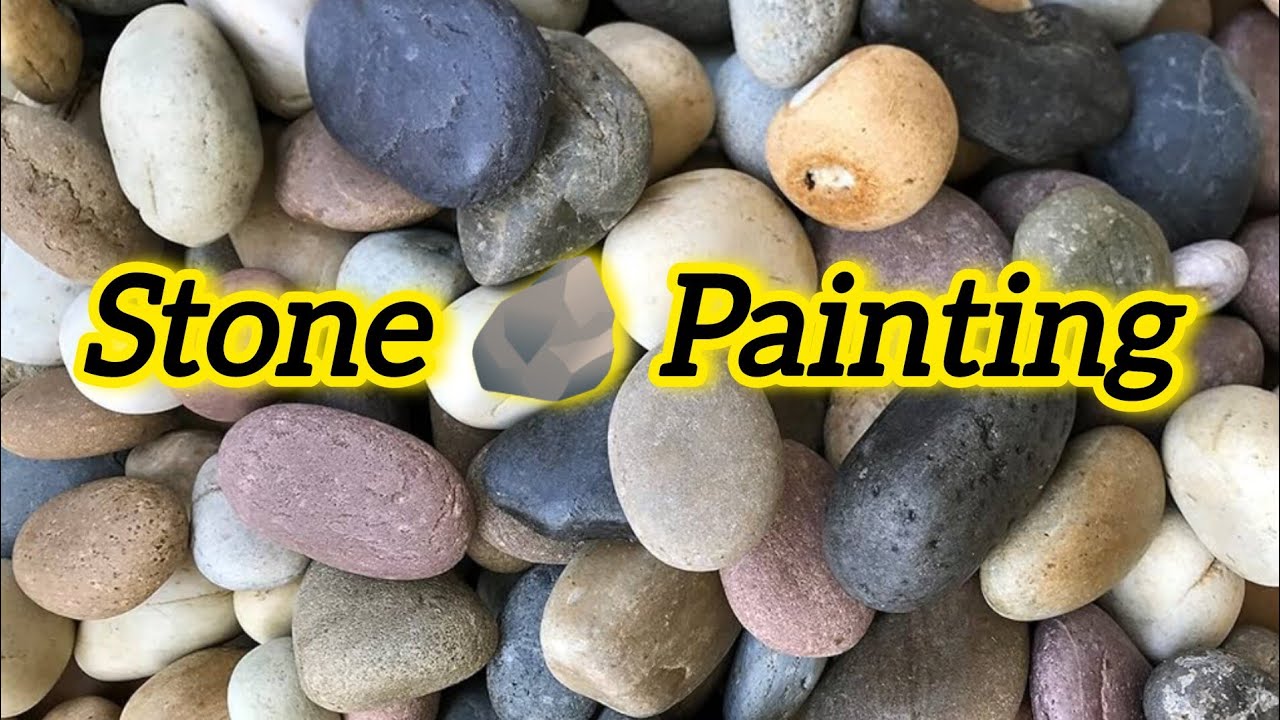 Stone paper weight Painting#videos #diy #stone #paperweight 