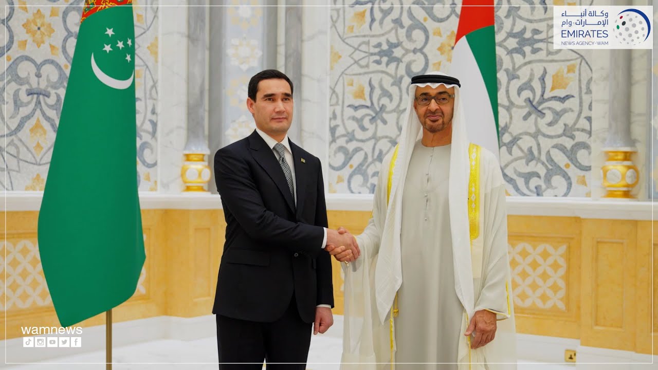 رئيس الدولة يستقبل رئيس تركمانستان