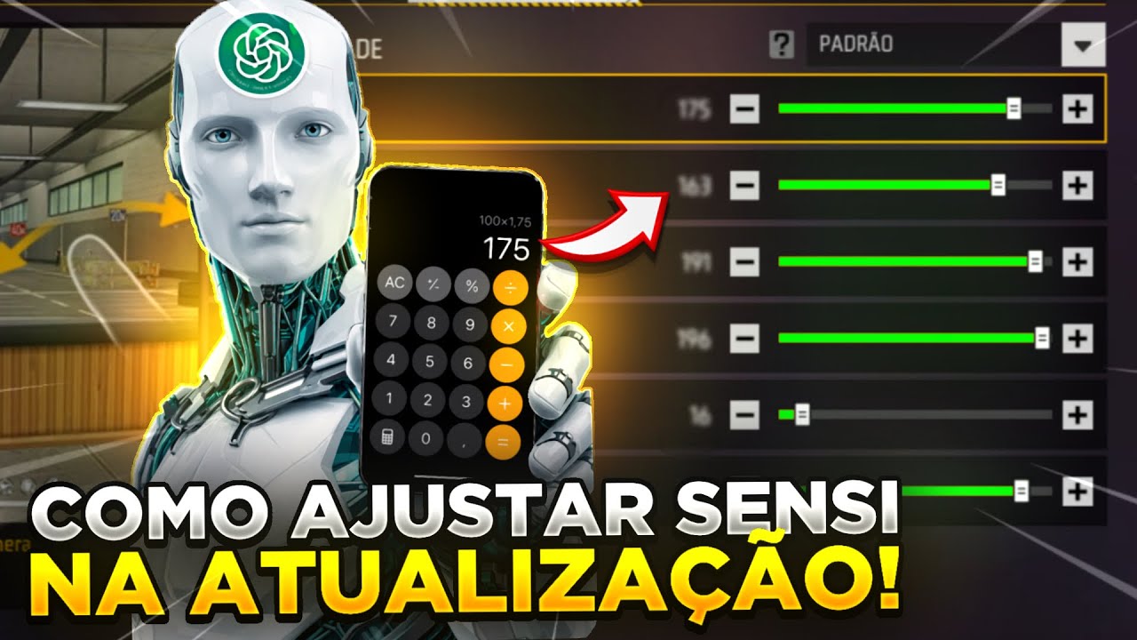 ACHE A SUA SENSI na NOVA ATUALIZAÇÃO! COMO AJUSTAR A PRÓPRIA SENSIBILIDADE no FREE FIRE 🔥