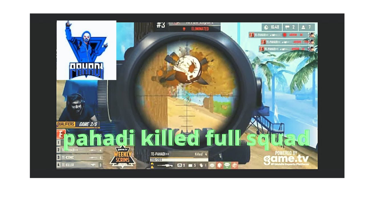 TE PAHADI KILLED FULL SQUAD || PAHADI WIPED OUT ARROW GAMING SQUAD || OP REACTION BY ROCKY BHAI