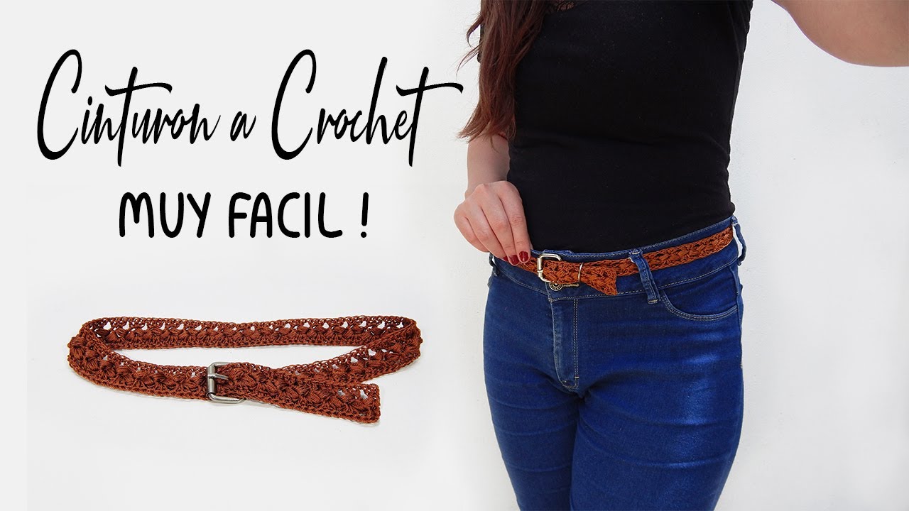 Cinturón Tejido a Crochet MUY FACIL