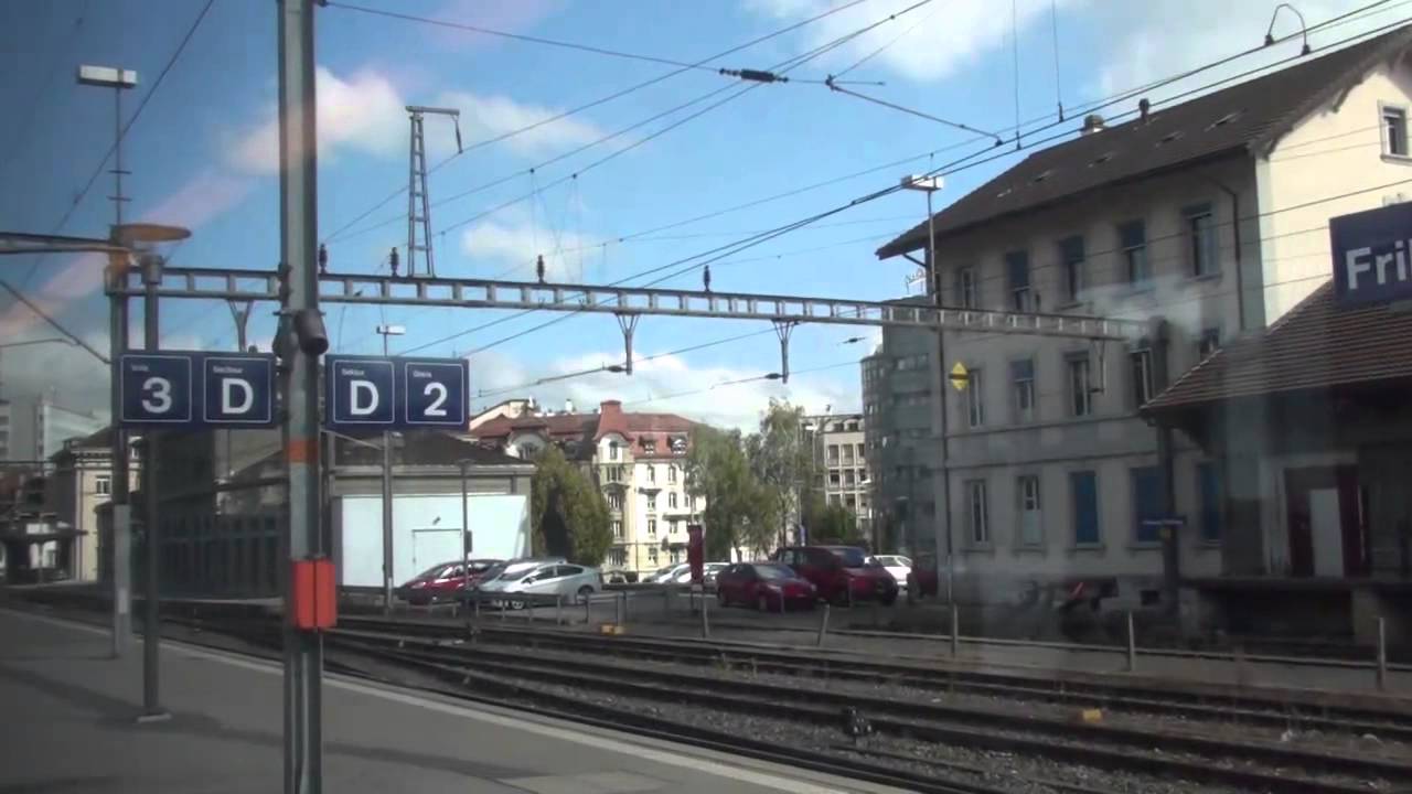 Gare de Fribourg / Bahnhof Fribourg / Fribourg railway station, Switzerland