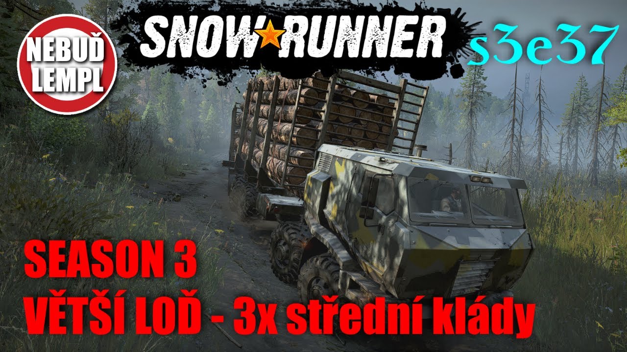 VĚTŠÍ LOĎ | Snowrunner CZ Gameplay | s3e37