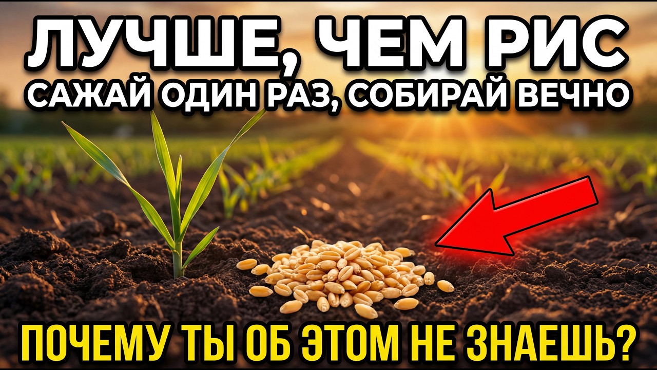 Полезнее, чем РИС растёт весь год и не требует повторной посадки