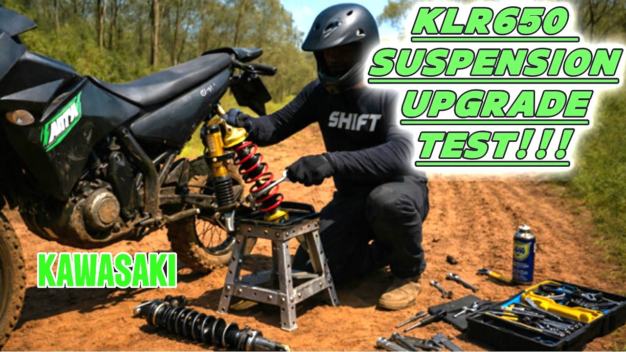 🏍️ Тест модернизированной подвески KLR650 Kawasaki 2010