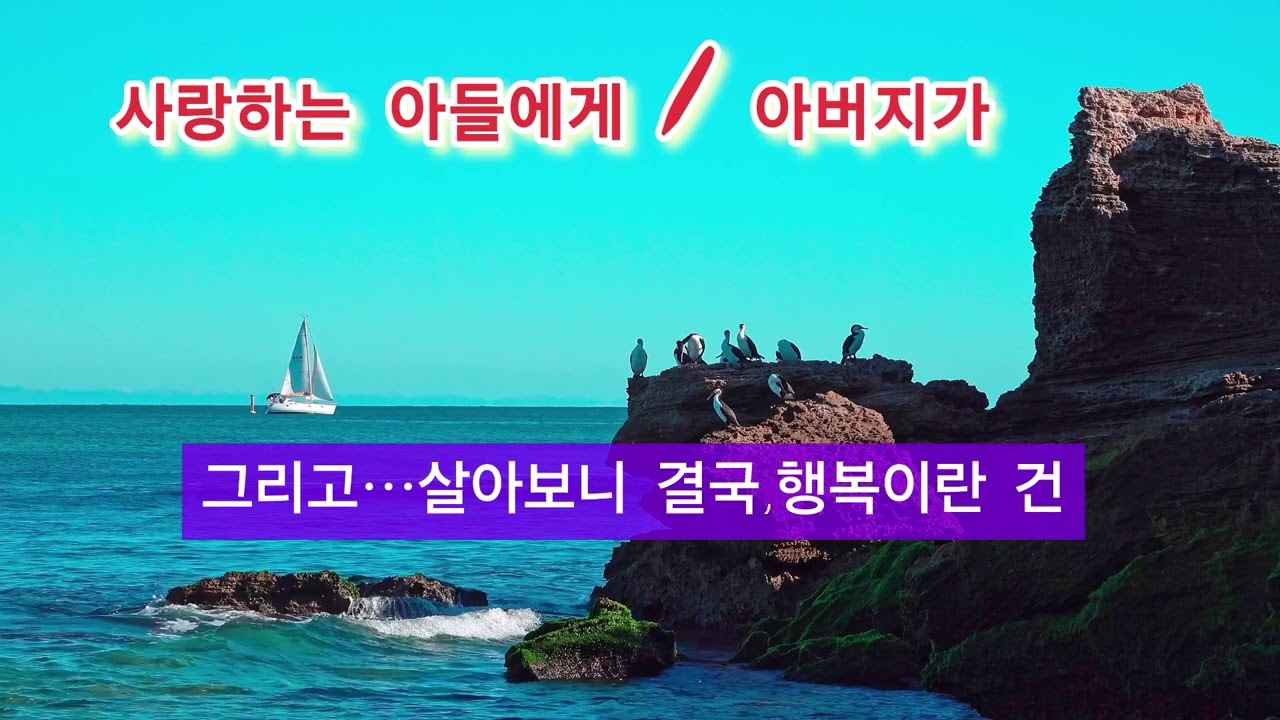 [ 사랑하는 아들에게 / 아버지가 ]  편지 / 문보근