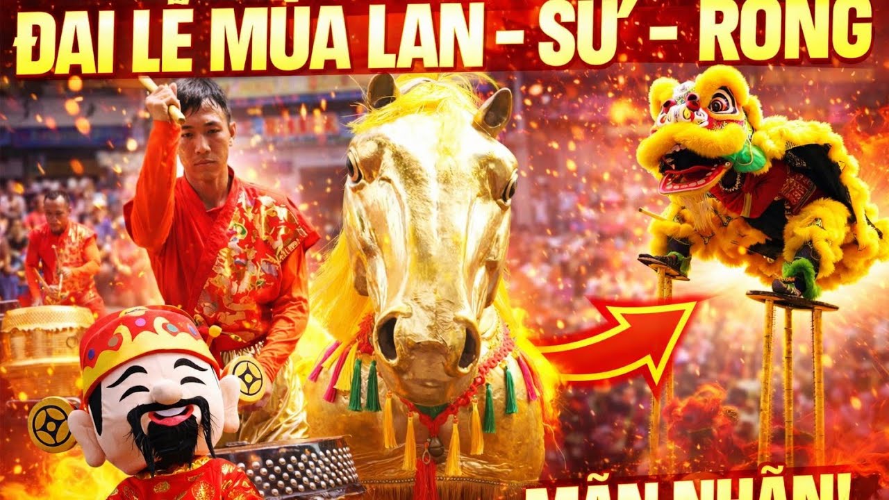 MÚA LÂN HOÀNH TRÁNG –Full Show NHƠN NGHĨA ĐƯỜNG TẠI ĐÌNH PHONG PHÚ - Múa Lân 2026