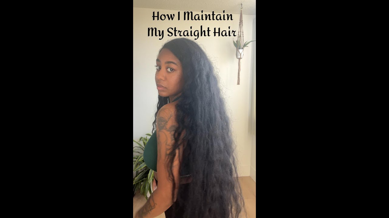 My Routine To Maintaining Long Straight Natural Hair