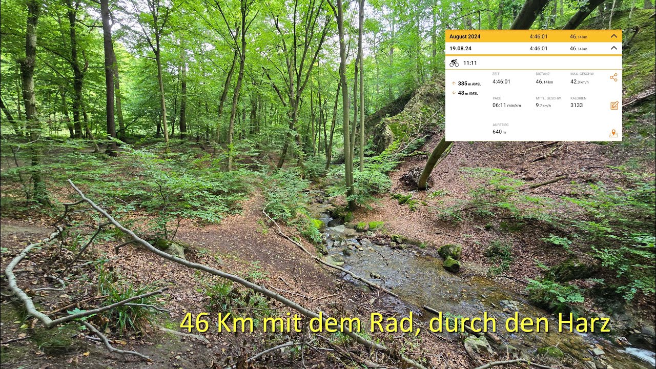 Eine Radtour durch den Harz, 46 Km von Quedlinburg, Stecklenberg, Bad Suderode,  Quedlinburg