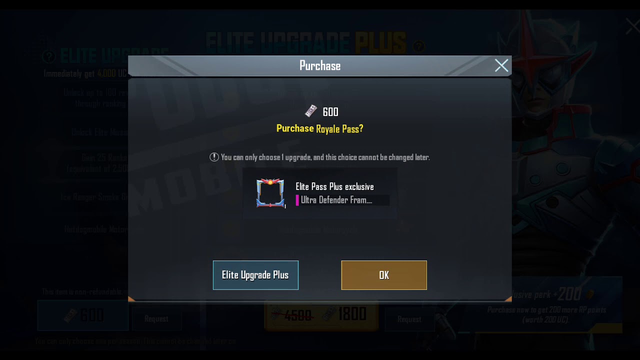 upgrating s13 royal pass