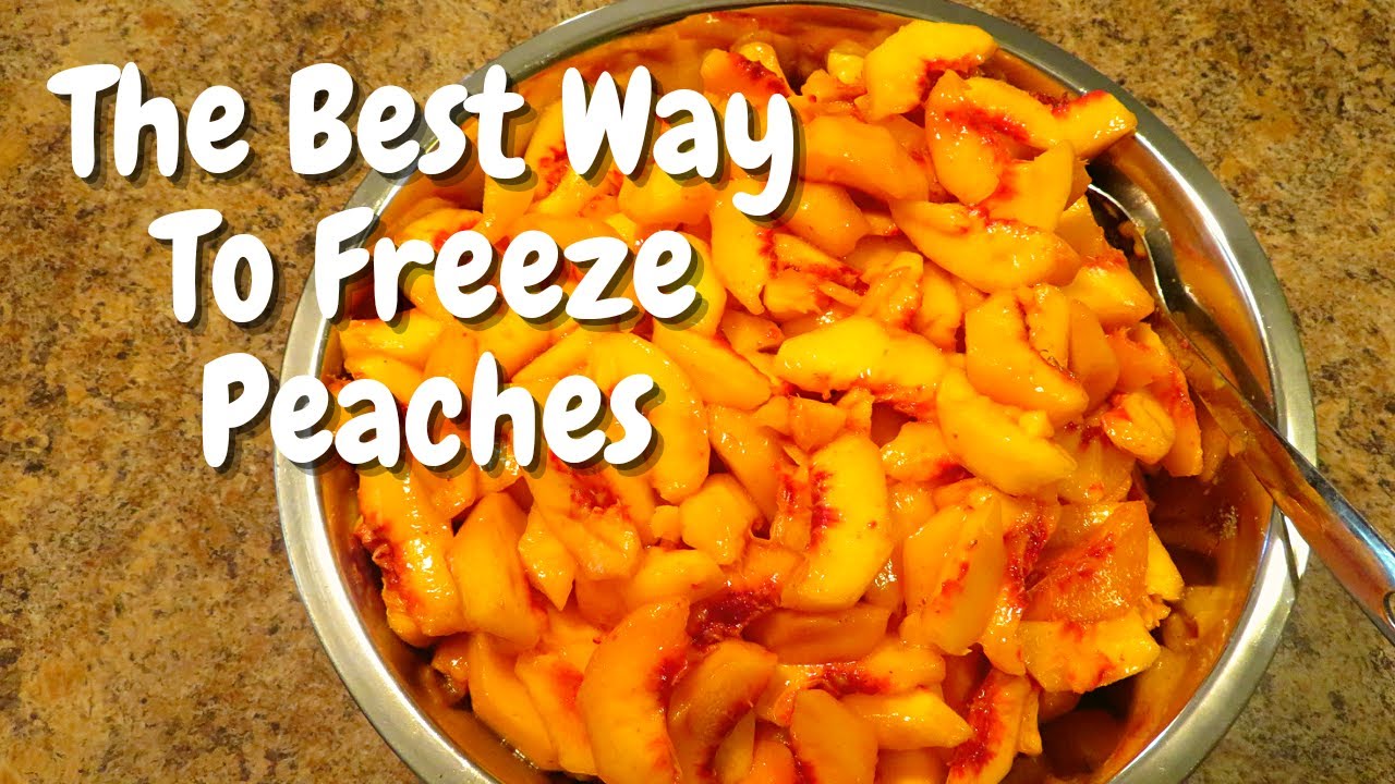Best Way To Freeze Peaches | Preserving Peaches