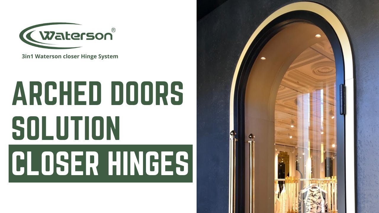 How to Install Arched Door Closer Hinges where overhead closers can't
