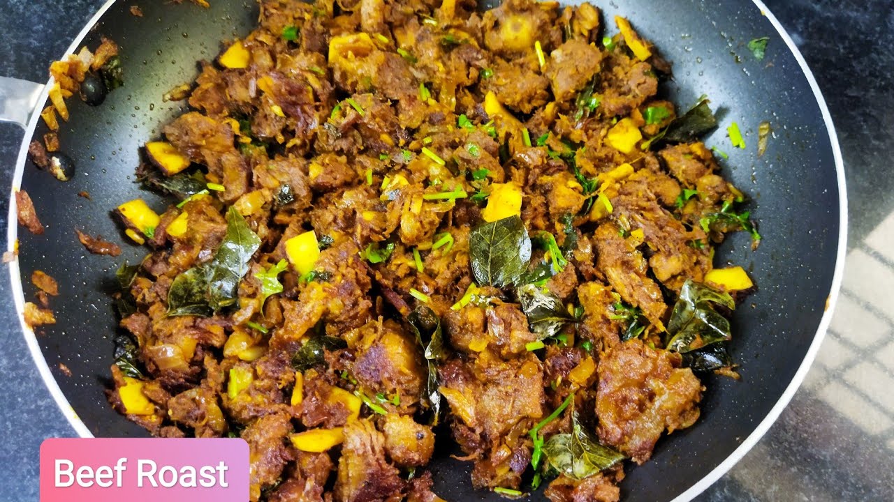 ബീഫ് റോസ്റ്റ് | Kerala Style Beef Roast | Pothirachi roast Recipe | Thani nadan pachakam