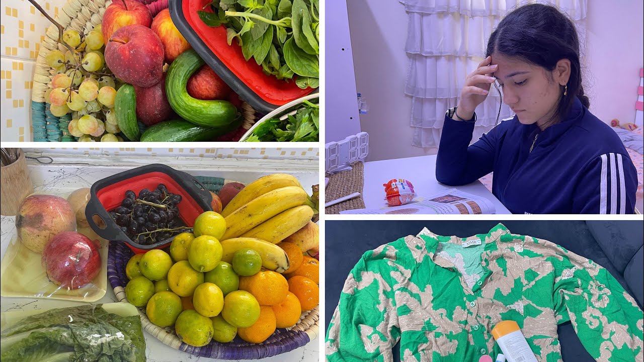 مسواك اسبوعي لحم مثروم🥩فواكه 🍇🍌والرجال ابو المحل راد يطردني من محله روتين تنضيف وترتيب