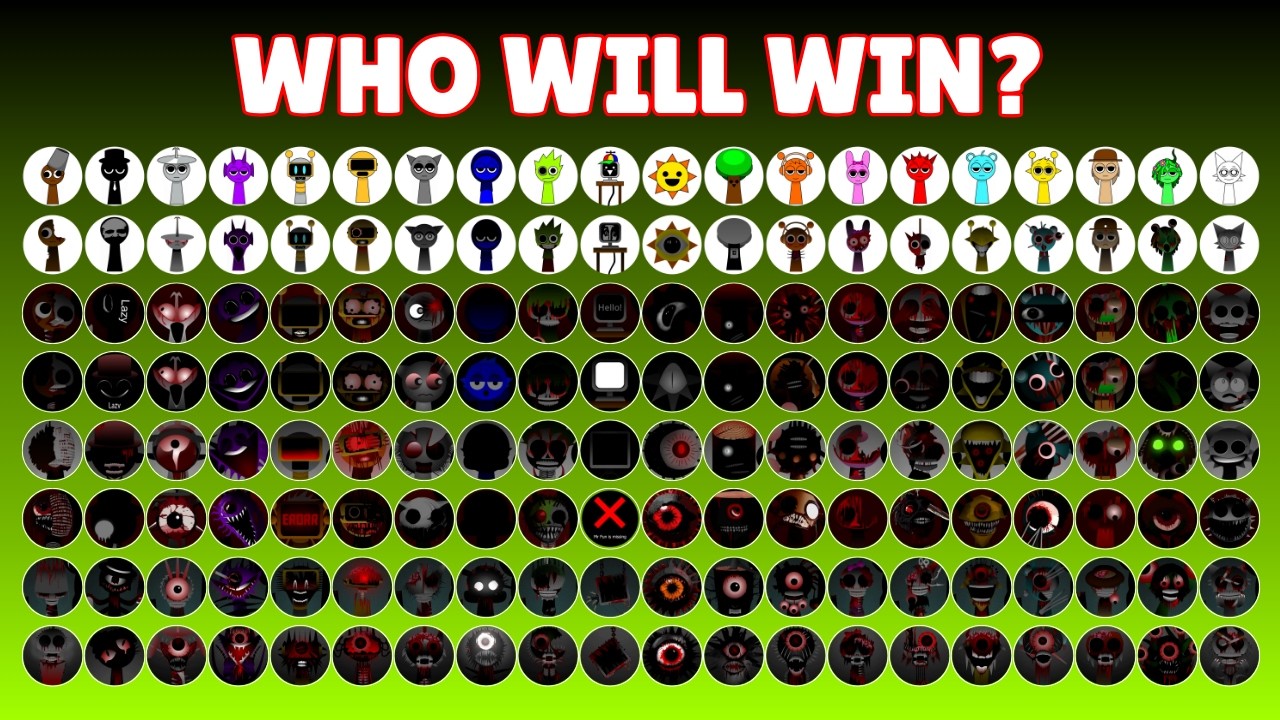 ALL 160 Sprunki Phase 1 - 8, Only 1 Winner: Last Marble Showdown! #2