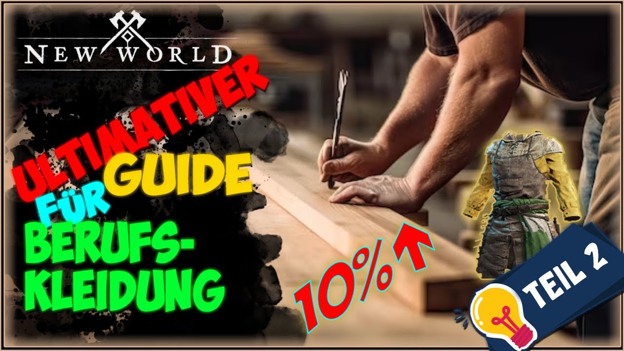 🛠️New World - Ultimativer Guide für Berufskleidung Teil 2 / Veredeln, Bonus, Auktionshaus 👩‍🌾