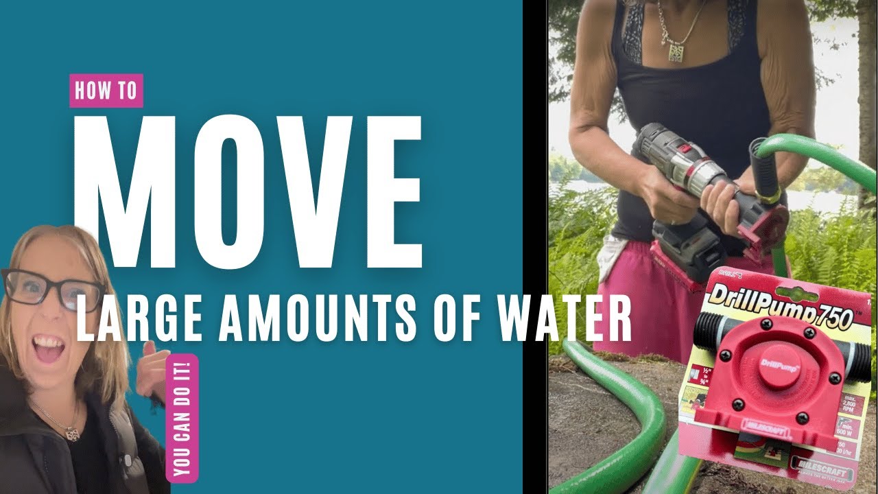 How to Transfer Water Easily with the Milescraft 1314 DrillPump750