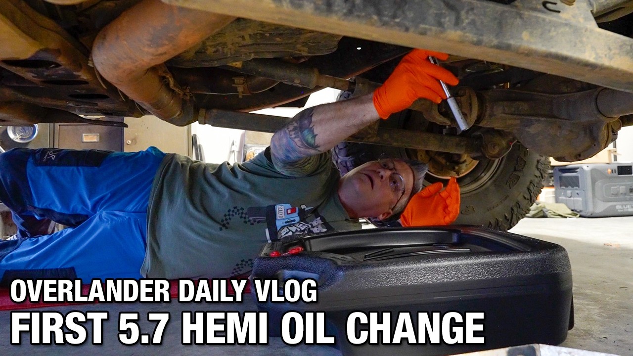 Real World Overlander Daily Vlog - First Hemi Oil Change and key install