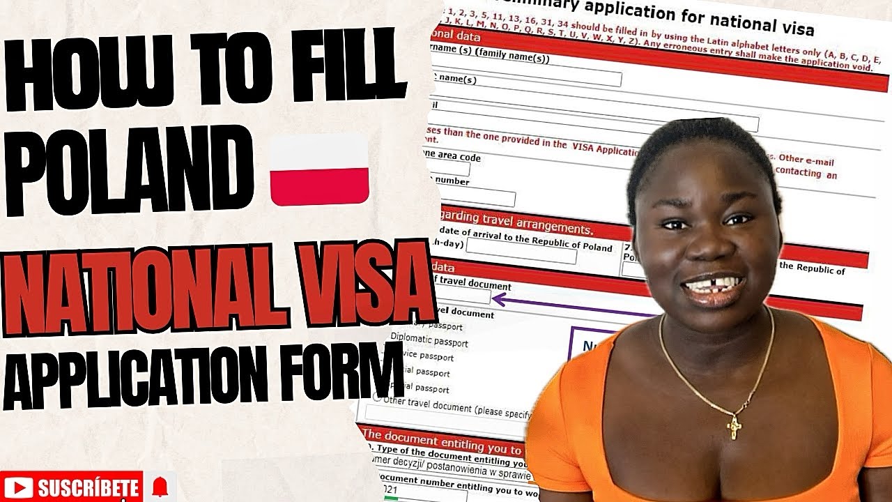 HOW TO FILL THE POLAND NATIONAL VISA FORM/ STEP BY STEP GUIDE #europe #livinginpoland #studyinpoland