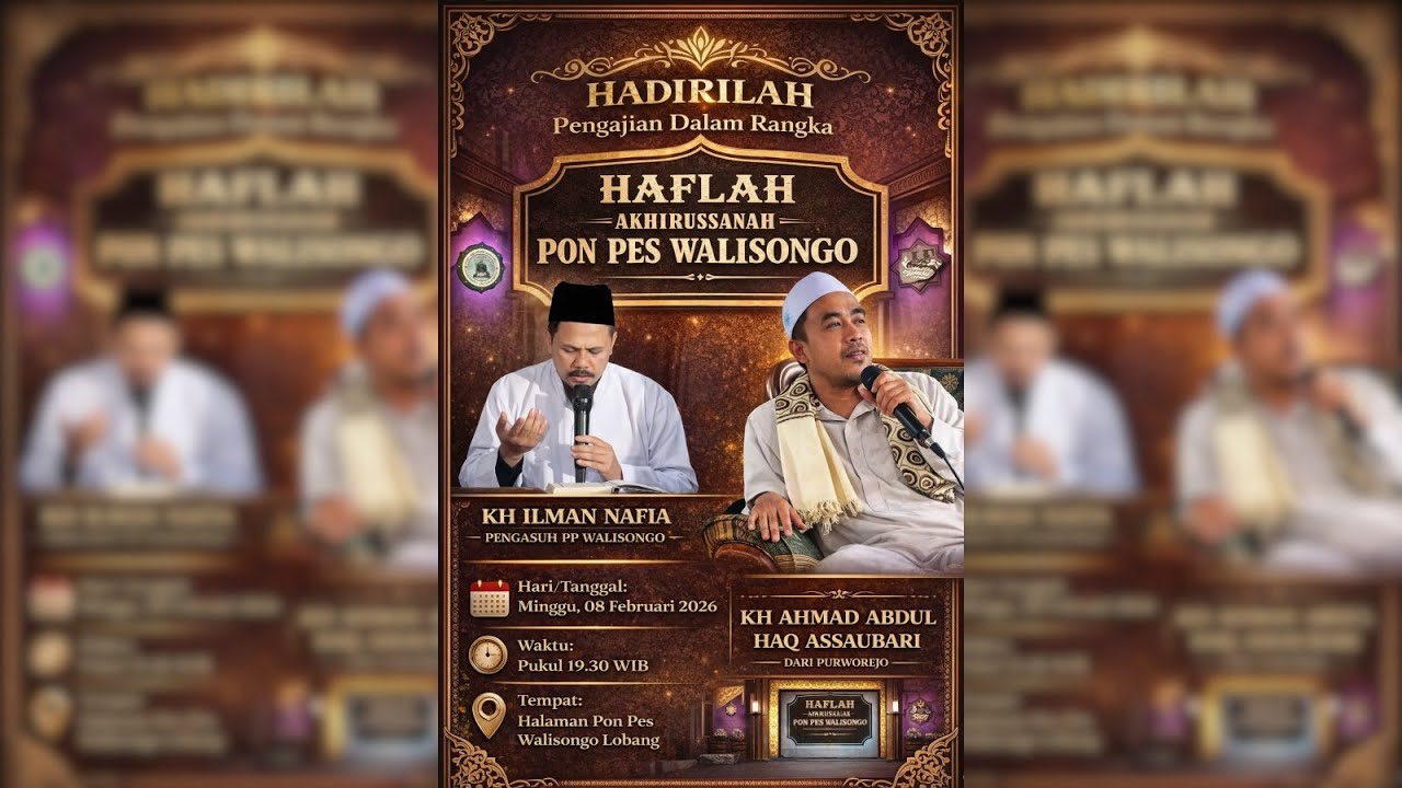 HAFLAH AKHIRUSSANAH PONPES WALI SONGO DS. LOBANG KEC. LIMPUNG KAB BATANG