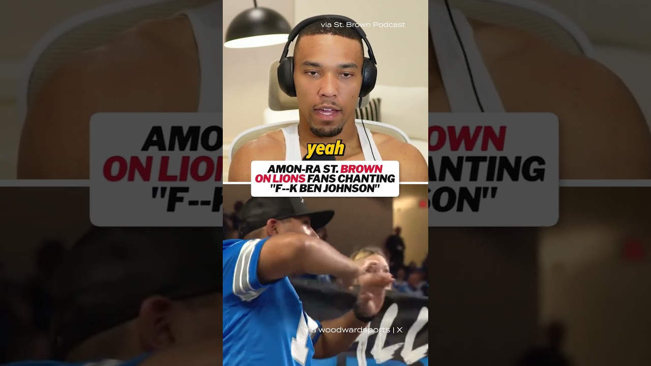 St. Brown wasn't happy with how the Lions fans handled Ben Johnson's return 