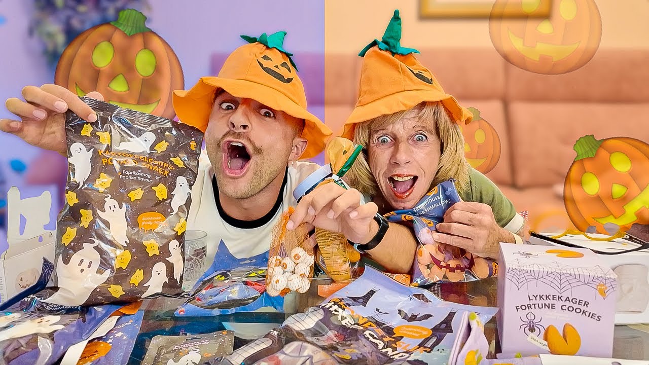 PROBANDO DULCES RANDOM de HALLOWEEN🎃 + weekly 🏃&zwj;♂️✈️📺