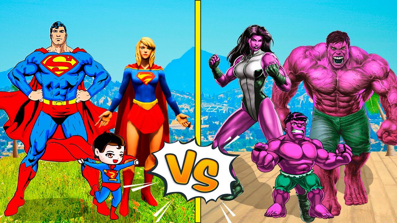 СУПЕРМЕН ОТБАСЫ vs ҚЫЗЫЛ ХАЛК ОТБАСЫ (GTA V)